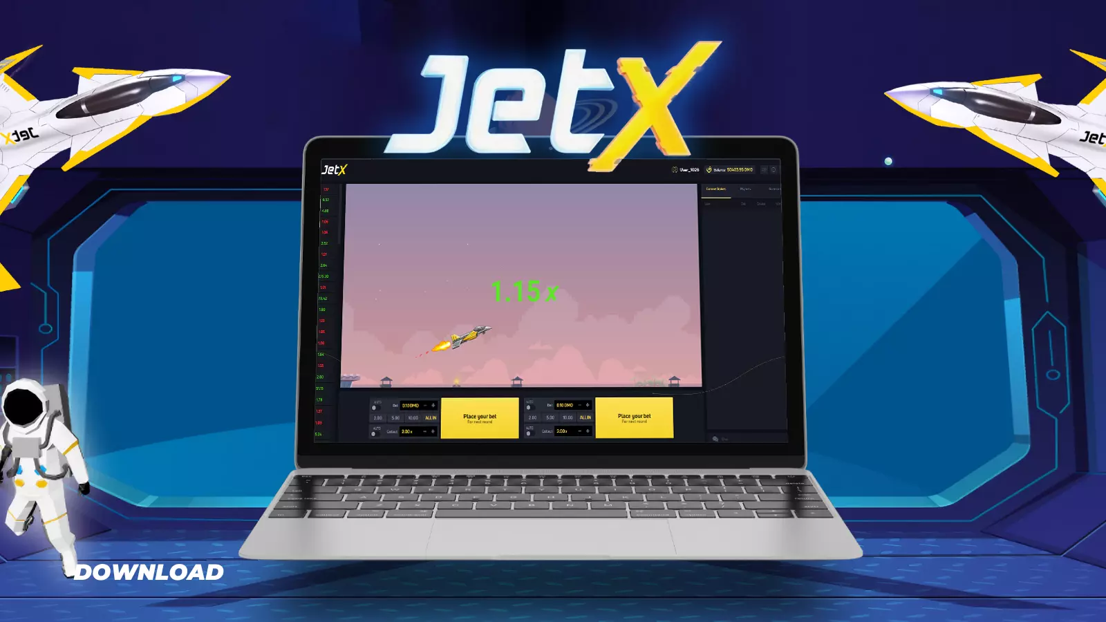 JetX login